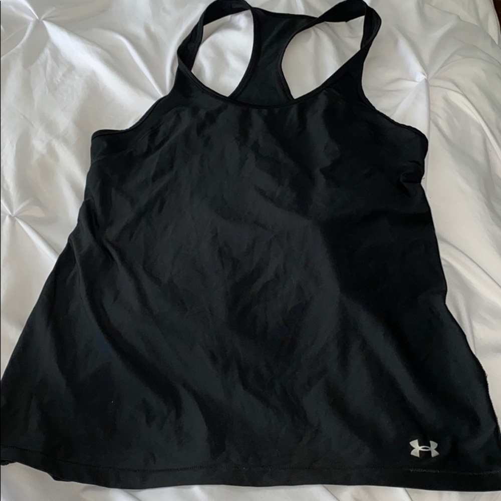 Black work out top